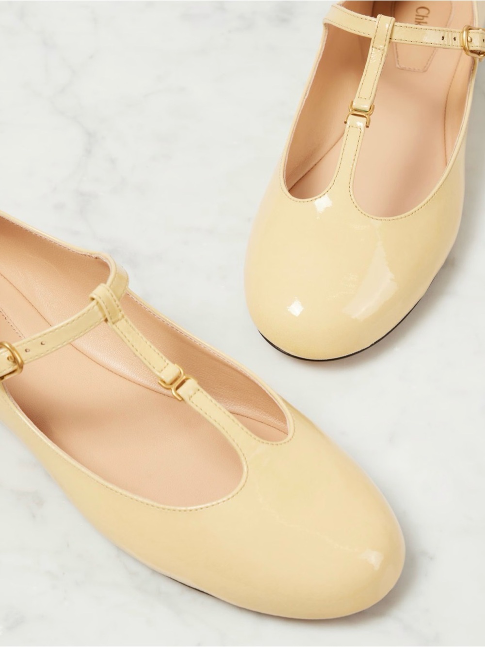 ✨ NWT CHLOE Marcie patent leather Mary Jane flats $ 750 - Picture 2 of 14